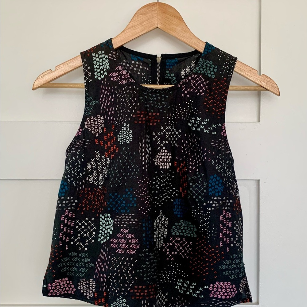Chic Multicolor Patterned Tank Top